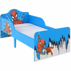 Lit pour enfants - Marvel - Spiderman - 75x143cm - Bois - Bleu