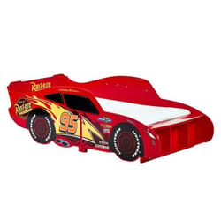 Lit en forme de voiture - Disney - Lightning McQueen - Bois dingénierie - 70x140 cm - Non toxique