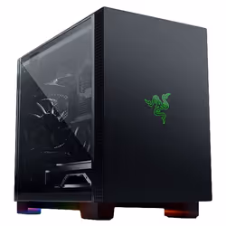Razer RC21-01400100-R3M1, Midi Tower, PC, Noir, Mini-DTX, Mini-ITX, SPCC, Acier, Verre trempé, Jouer