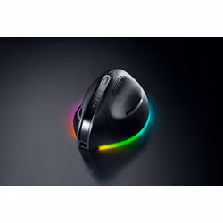 Razer Pro Click V2 Vertical, Droitier, Conception verticale, Optique, RF Wireless + Bluetooth + USB Type-C, 30000 DPI, Noir