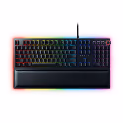 Razer Huntsman Elite, Taille réelle (100 %), Contacteur de touche opto-mécanique, Noir
