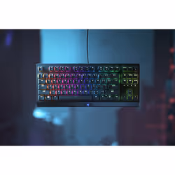 Razer Blackwidow V3 Tenkeyless, Taille réelle (100 %), USB, Clavier mécanique, QWERTY, LED RGB, Noir