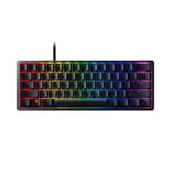 Razer Huntsman Mini, 60%, USB, Contacteur de touche opto-mécanique, QWERTZ, LED RGB, Noir