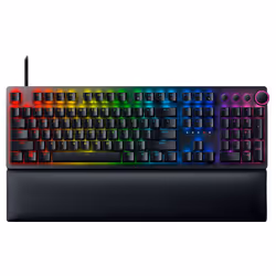 Razer Huntsman V2, Sans clé (80 - 87%), USB, QZERTY, LED RGB, Noir