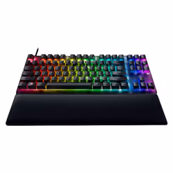Razer Huntsman V2 Tenkeyless, Sans clé (80 - 87%), USB, QWERTY, LED RGB, Noir