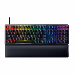 Razer Huntsman V2, Taille réelle (100 %), USB, Contacteur de touche opto-mécanique, ĄŽERTY, LED RGB, Noir
