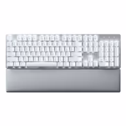 Razer Pro Type Ultra, Taille réelle (100 %), USB + Bluetooth, Clavier mécanique, LED, Blanc
