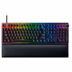 Razer Huntsman V2 Switch optique linéaire Rouge, Taille réelle (100 %), USB, Contacteur de touche opto-mécanique, QWERTZ, LED ...