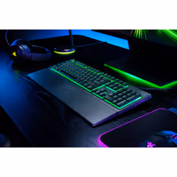 Razer Ornata V3 X, Taille réelle (100 %), USB, Clavier à membrane, QWERTZ, LED RGB, Noir