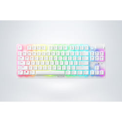 Razer DeathStalker V2 Pro Tenkeyless clavier USB + RF Wireless + Bluetooth QWERTY Anglais américain Blanc