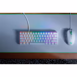 Razer Huntsman Mini, Avec fil, USB, Interrupteur à clé optique, QWERTY, LED RGB, Blanc