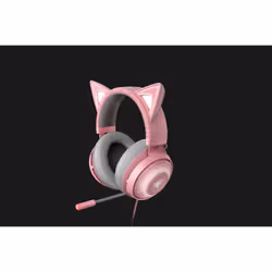 Razer Kraken Kitty, Avec fil, Jouer, 20 - 20000 Hz, 408 g, Casque, Gris, Rose