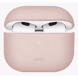 Uniq Lino, Boîtier de chargement, Polycarbonate (PC), Silicone, Rose