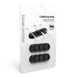 Bluelounge CableDrop Multi Bureau Support de câbles Noir