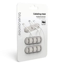 Bluelounge CableDrop Multi Bureau Support de câbles Blanc