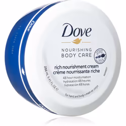 Assurez à votre peau une sensation de confort et de nutrition douce. La crème pour le corps nourrissante Dove Body Care convi ...