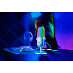 Razer Seiren V3 Chroma Blanc Microphone de PC - Vue supplémentaire 4