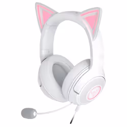 Razer Kraken Kitty V2, Avec fil, 20 - 20000 Hz, Jouer, 353 g, Casque, Blanc