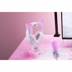 Razer Kraken Kitty V2 Casque Avec fil Arceau Jouer USB Type-A Blanc - Vue supplémentaire 6