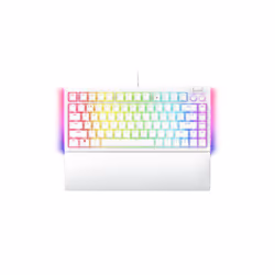 Razer BlackWidow V4 75%, 75%, USB, Clavier mécanique, QWERTY, LED RGB, Blanc