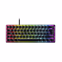 Razer Huntsman Mini, 60%, USB, Interrupteur à clé optique, QWERTY, LED RGB, Noir