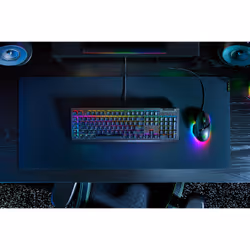Razer BlackWidow V4 X, Taille réelle (100 %), USB, Clavier mécanique, QWERTY, LED RGB, Noir