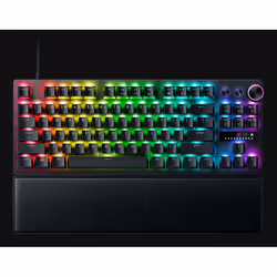 Razer RZ03-04980400-R3G1, Sans clé (80 - 87%), USB, Interrupteur à clé optique, QWERTZ, LED RGB, Noir