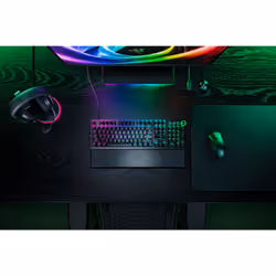 Razer Huntsman V3 Pro 8KHz Clavier filaire QWERTY Allemand rétroéclairé gaming Noir - Vue supplémentaire 4