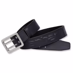 Cette ceinture Carhartt en cuir double épaisseur possède une boucle à double ardillon avec une finition en laiton vieilli. Ré ...
