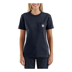 T-Shirt Carhartt Workw Pocket s/s Bleu Marine t.xs - 103067NAVY-XS