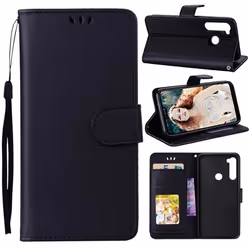 Etui Coque - Xiaomi - Redmi Note 8 - Cuir PU - Support Vidéo - Porte Carte - Noir