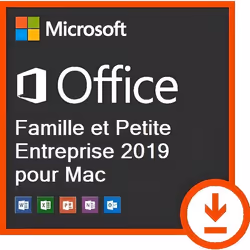Microsoft Office 2019 - Microsoft - Famille et Petite Entreprise - Mac - Téléchargement - Activation rapide