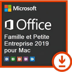 Microsoft Office 2019 - Microsoft - Famille et Petite Entreprise - Mac - Téléchargement - Activation rapide