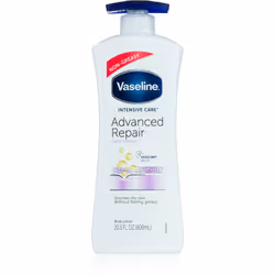 Le lait corporel Vaseline Intensive Care offre à votre peau l’hydratation nécessaire et la rend très soyeuse.