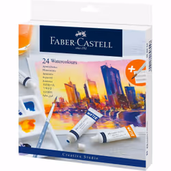 Faber-Castell 169624, Multi, Peinture aquarelle, Pâte, 9 ml, 24 pièce(s)