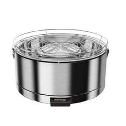 Feuerdesign Mayon Grill Dessus de table Charbon de bois (combustible) Acier satin