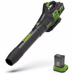 Greenworks GD60AB, Souffleur à main, 209 km/h, 209 km/h, 17,2 m³/h, Noir, Vert, Batterie