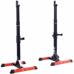 Cage de Squat Réglable ISE - Support pour Haltères - Charge Max.200kg - 15 Niveaux de Réglages