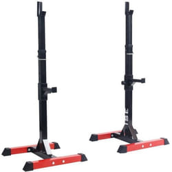 Cage de Squat Réglable ISE - Support pour Haltères - Charge Max.200kg - 15 Niveaux de Réglages