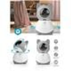 Caméra intérieure Wi-Fi Full HD 1080p Inclinaison du panoramique microSD (non inclus) Avec capteur de mouvement Vision nocturne