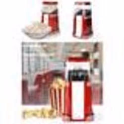 MACHINE A POP-CORN ELECTRIQUE 1200W Rouge/Blanc pop-corn en seulement 2 à 4 minutes de fabrication