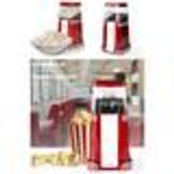 MACHINE A POP-CORN ELECTRIQUE 1200W Rouge/Blanc pop-corn en seulement 2 à 4 minutes de fabrication
