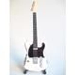 Guitare miniature - Fender - Telecaster - Rick Parfitt - Couleur blanche - Vintage