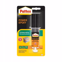 Colle époxy - Pattex - Power Epoxy - 25 ml - Réparation rapide - Résistance à leau