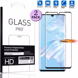 Protecteur décran - Huawei - P30 Pro - Verre Trempé - 2 Pièces - Protection Complète