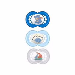 MAM Original Sucette Day & Night Anatomique +18m Garçon Lot de 3