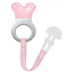 MAM Anneau de Dentition Réfrigérant avec Attache 2 Mois et + - Couleur : Rose
