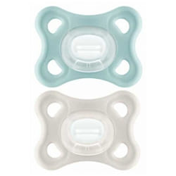 MAM Comfort 2 Sucettes Silicone 2-12 Mois - Couleur : Bleu