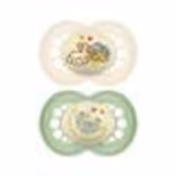 Sucettes-MAM Sucette Original Nuit - 6+ Mois - Silicone - X2 (Modèle : Renard et Ours)