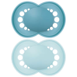 Sucettes-MAM Sucette Original Tendance - 18+ Mois - Silicone X2 (Couleur : Bleu)